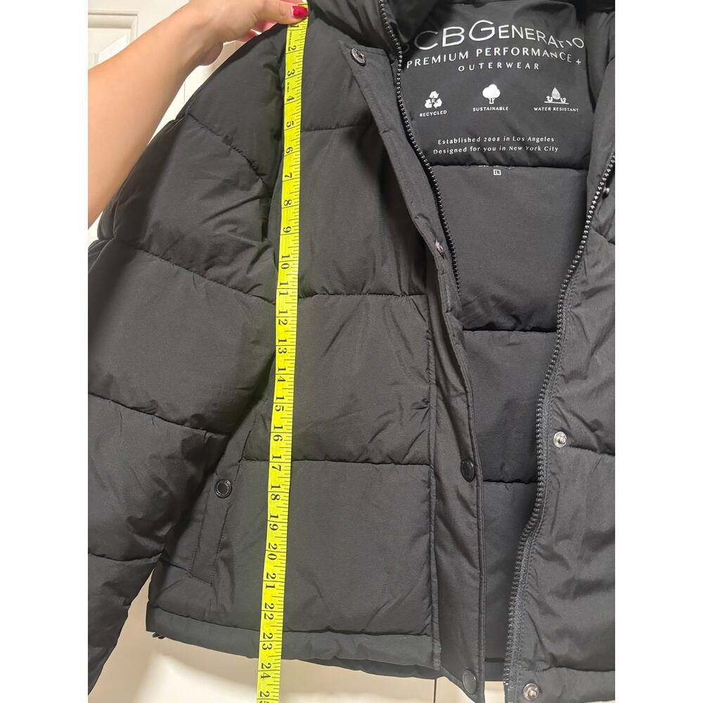 BCBGeneration Black Puffer Jacket Women’s L - Picture 3 of 7